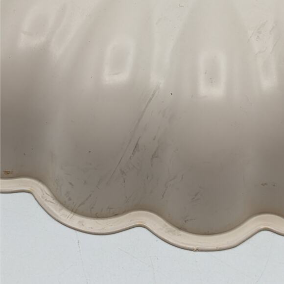 Vtg Blue Easter Bunny Bowl Rabbit Scalloped Plastic Molded Candy Tray Chicks - Picture 6 of 8